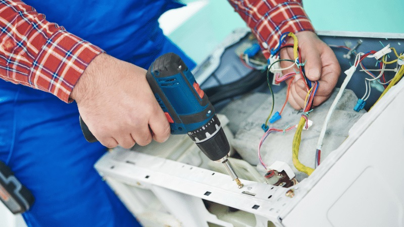 Saruhanlı Airfel Airfel çamaşır makinesi kart tamiri – Su almama arızası orijinal parça ile giderildi. - Teknik servis örneği